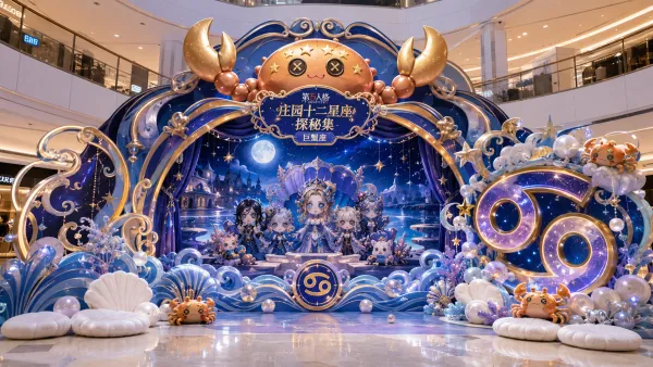 十二星座巨蟹座商场舞美设计